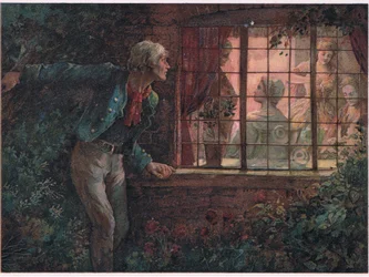 Die Rückkehr von Enoch Arden, Illustration aus Tennyson Bilder veröffentlicht von E P Dutton & Co, ca. 1900